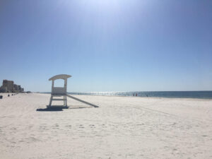 Lifeguard stand Gulf Shores Public Beach